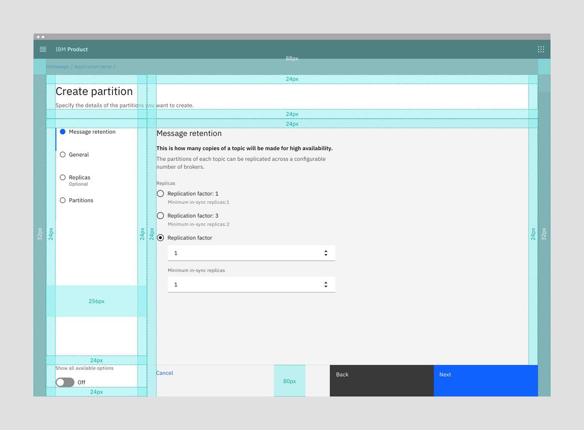 Upcoming 80px fluid button height in the wide tearsheet